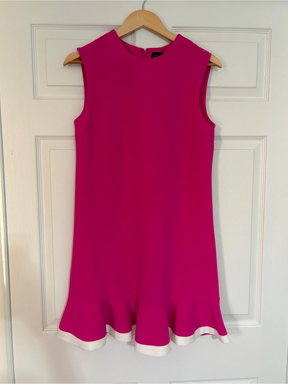 Victoria Beckham for Target Hot Pink Sleeveless Dress with Ruffle Hem